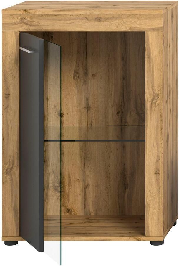 INOSIGN Vitrinekast Aosta breedte 60 cm staand of hangend in verschillende kleuren Deurafdichting verwisselbaar 1 glazen inlegvloer hangvitrine staande vitrine - Foto 7