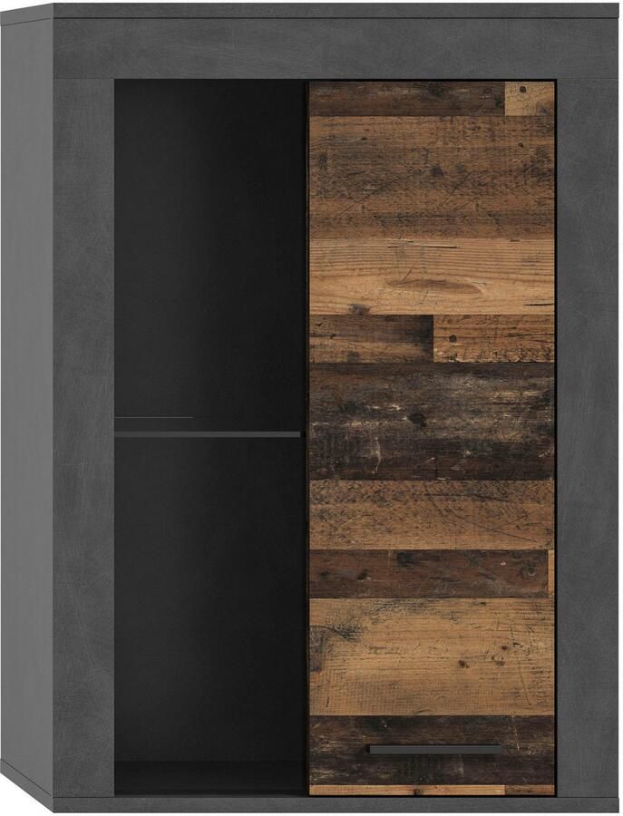 INOSIGN Vitrinekast Aosta breedte 60 cm staand of hangend in verschillende kleuren Deurafdichting verwisselbaar 1 glazen inlegvloer hangvitrine staande vitrine - Foto 2