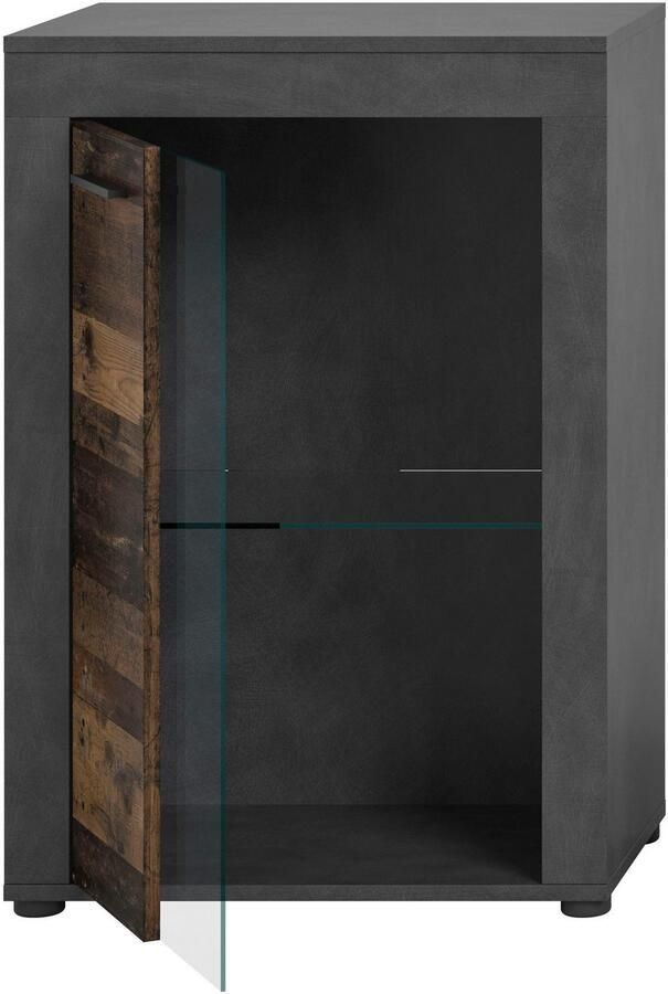 INOSIGN Vitrinekast Aosta breedte 60 cm staand of hangend in verschillende kleuren Deurafdichting verwisselbaar 1 glazen inlegvloer hangvitrine staande vitrine - Foto 8