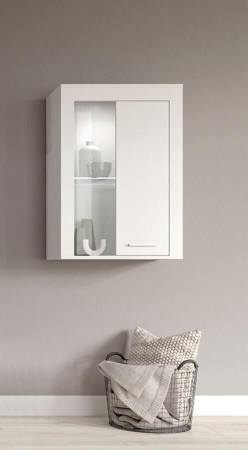 INOSIGN Vitrinekast Aosta breedte 60 cm staand of hangend in verschillende kleuren Deurafdichting verwisselbaar 1 glazen inlegvloer hangvitrine staande vitrine - Foto 8