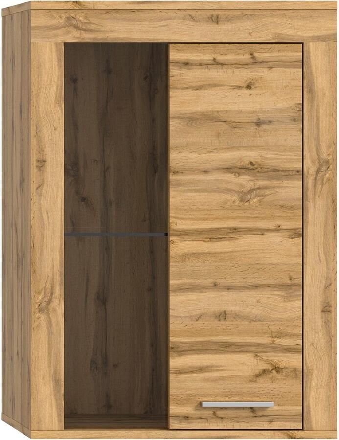 INOSIGN Vitrinekast Aosta breedte 60 cm staand of hangend in verschillende kleuren Deurafdichting verwisselbaar 1 glazen inlegvloer hangvitrine staande vitrine - Foto 8