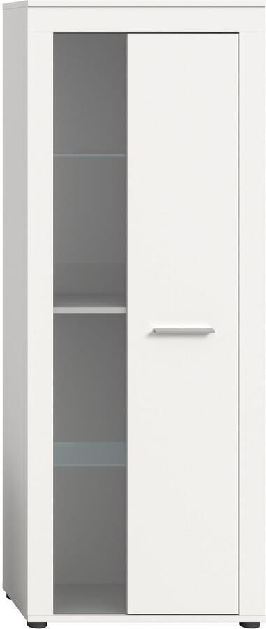 INOSIGN Vitrinekast Aosta hoogte 159 cm in verschillende kleuruitvoeringen 1 deur 3 legplanken 4 vakken woonkamer staande vitrine glazen vitrine - Foto 6