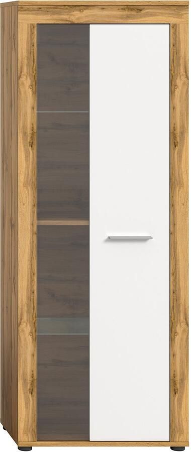 INOSIGN Vitrinekast Aosta hoogte 159 cm in verschillende kleuruitvoeringen 1 deur 3 legplanken 4 vakken woonkamer staande vitrine glazen vitrine - Foto 10