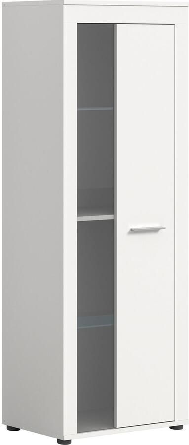 INOSIGN Vitrinekast Aosta hoogte 159 cm in verschillende kleuruitvoeringen 1 deur 3 legplanken 4 vakken woonkamer staande vitrine glazen vitrine - Foto 4