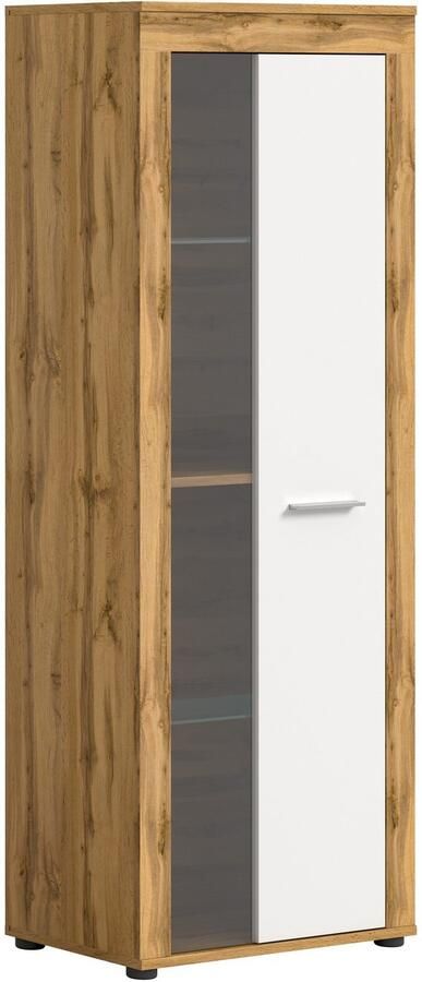 INOSIGN Vitrinekast Aosta hoogte 159 cm in verschillende kleuruitvoeringen 1 deur 3 legplanken 4 vakken woonkamer staande vitrine glazen vitrine - Foto 8