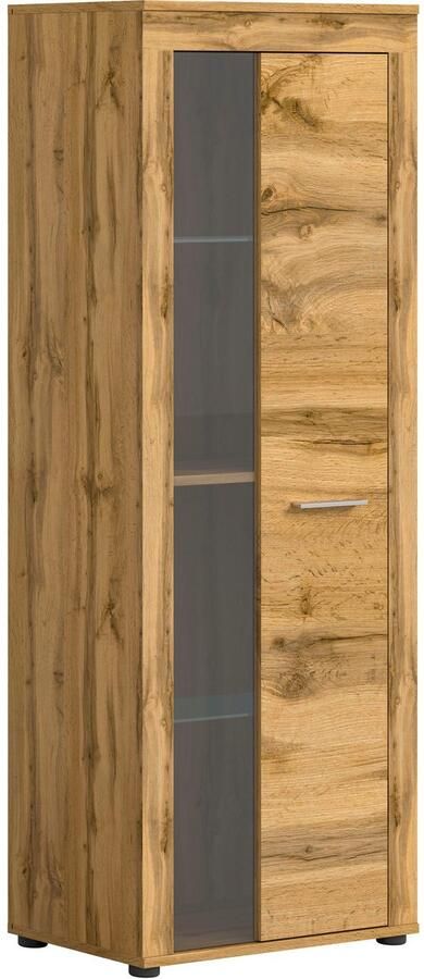 INOSIGN Vitrinekast Aosta hoogte 159 cm in verschillende kleuruitvoeringen 1 deur 3 legplanken 4 vakken woonkamer staande vitrine glazen vitrine - Foto 9