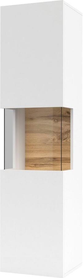 INOSIGN Vitrinekast Ava breedte 36 cm hangend en staand te monteren moderne greeploze vitrinekast hoge kast met hoekverglazing - Foto 7