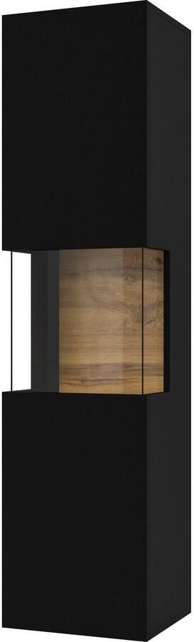 INOSIGN Vitrinekast Ava breedte 36 cm hangend en staand te monteren moderne greeploze vitrinekast hoge kast met hoekverglazing - Foto 6