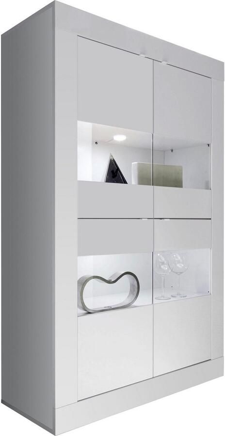 INOSIGN Vitrinekast Basis hoogte 162 cm staande vitrine met 4 deuren metalen handgrepen - Foto 10