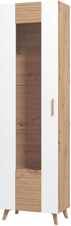 INOSIGN Vitrinekast Bretagna vitrinekast staande vitrine showcase in trendy kleuren glazen deur in verschillende varianten verkrijgbaar - Foto 5