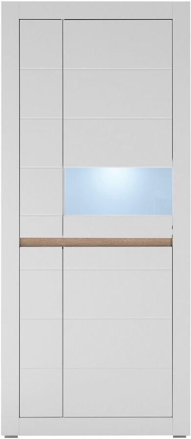 INOSIGN Vitrinekast Chester Hoge kast met opbergruimte Glazen vitrine Dressoir Mat Wit (1 stuk) - Foto 11