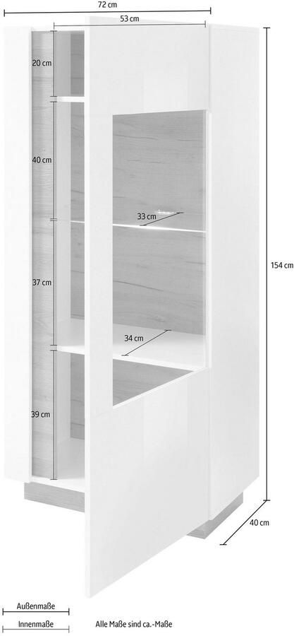 INOSIGN Vitrinekast CLAiR vitrinekast 22 - Foto 4