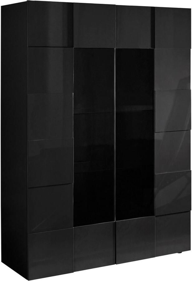 INOSIGN Vitrinekast Dama Hoogte 166 cm Breedte 121 cm Opberg vitrinekast met 2 deuren Staande vitrine front in 3D-uiterlijk veel opbergruimte verschillende kleuren - Foto 6