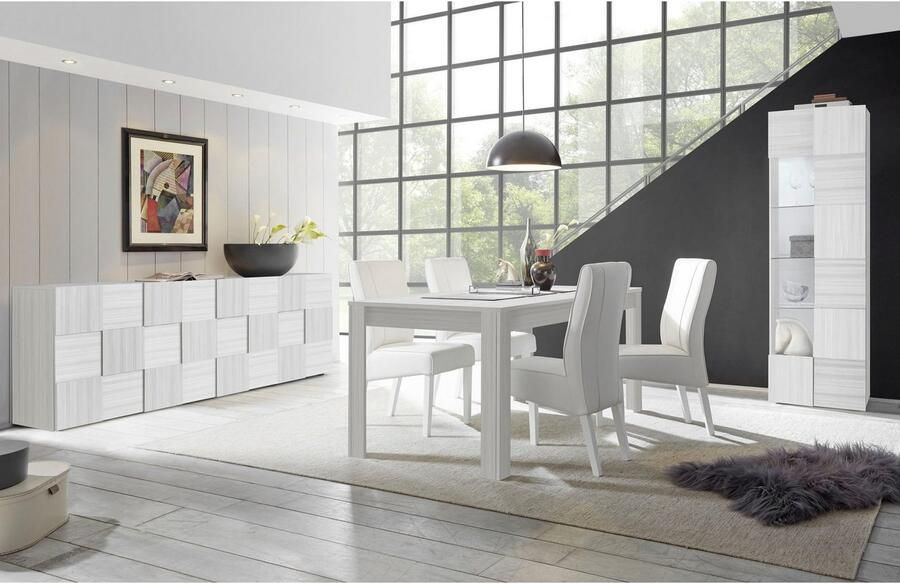 INOSIGN Vitrinekast Dama hoogte 187 cm breedte 60 cm opberg vitrine met 1 deur Staande vitrine front in 3D-uiterlijk veel opbergruimte verschillende kleuren - Foto 2