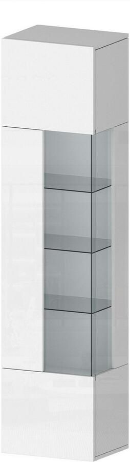 INOSIGN Vitrinekast Egypt volledig hoogglans gelakt 1 glazen deur met 3 glazen planken - Foto 19