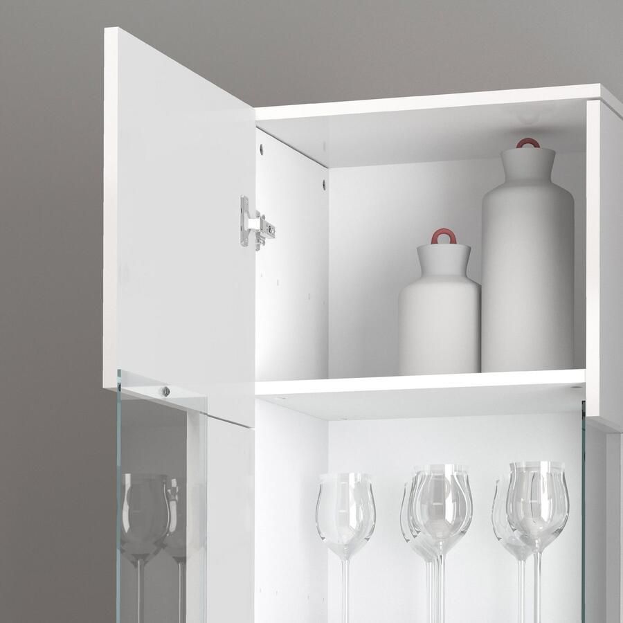 INOSIGN Vitrinekast Egypt volledig hoogglans gelakt 1 glazen deur met 3 glazen planken - Foto 10