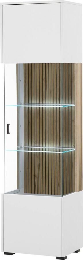 INOSIGN Vitrinekast Hudson in moderne trendkleur handgrepen van metaal (zwart) hoogte 180 cm - Foto 5