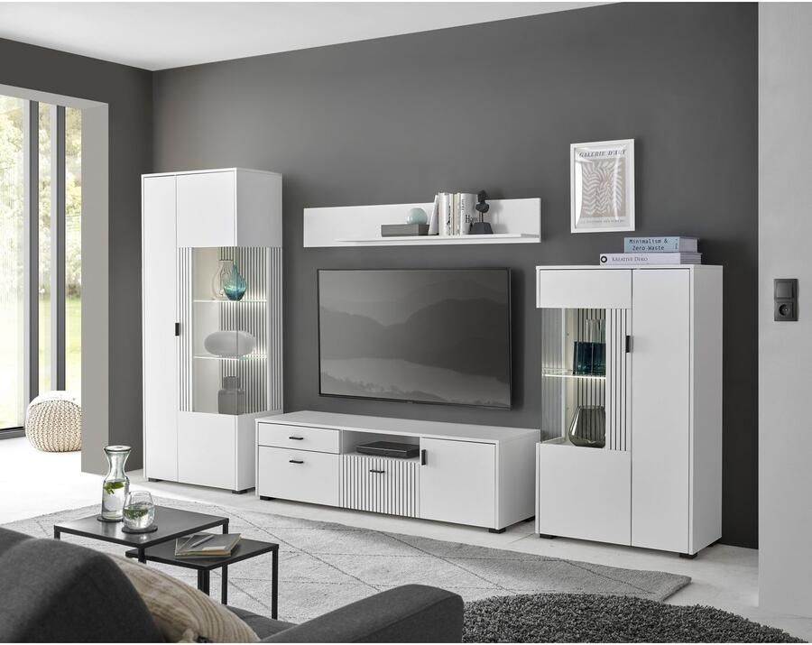 INOSIGN Tv-meubel Hudson in moderne trendkleur handgrepen van metaal (zwart) breedte 150 cm - Foto 2