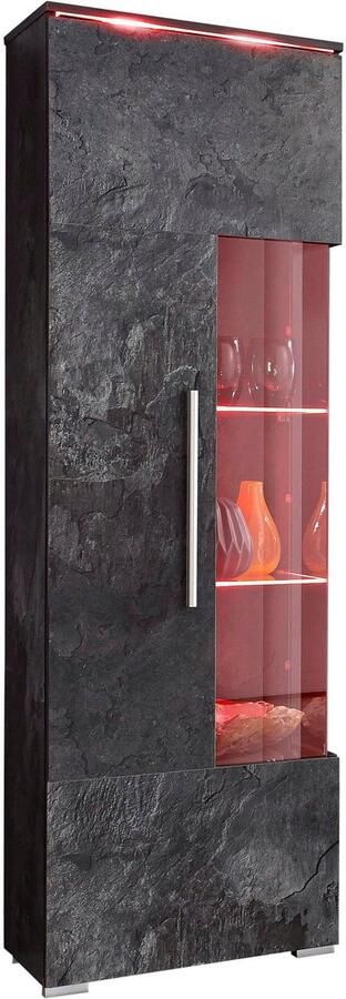 INOSIGN Vitrinekast India hoogte 160 cm stijlvolle vitrinekast met verstelbare glasplateaus - Foto 3