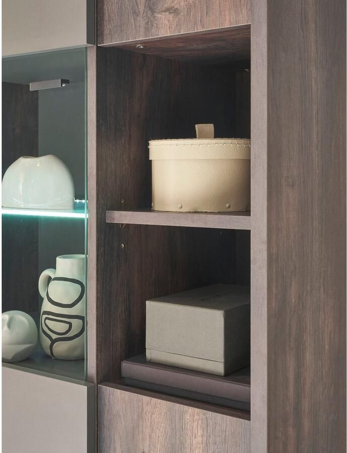 INOSIGN Vitrinekast Largo Soft-closefunctie hoogte ca. 200 cm