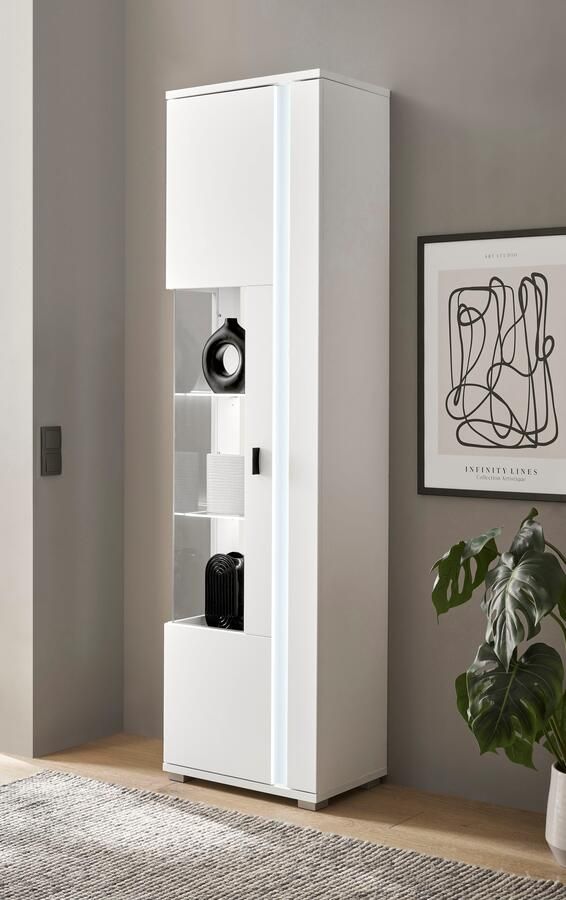 INOSIGN Vitrinekast Long Island in moderne trendkleur inclusief verticale verlichting breedte 55 cm (1 stuk) - Foto 6