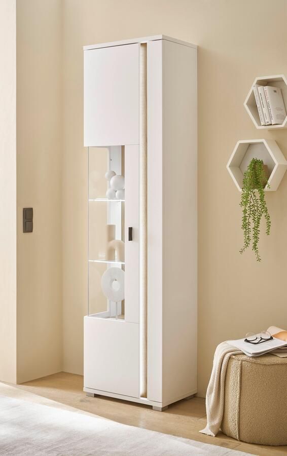 INOSIGN Vitrinekast Long Island in moderne trendkleur inclusief verticale verlichting breedte 55 cm (1 stuk) - Foto 6