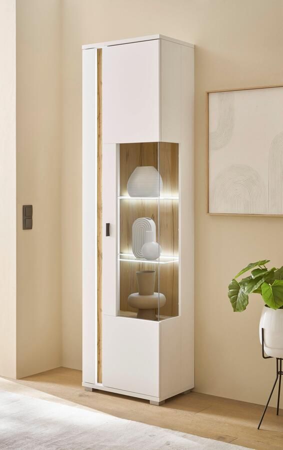 INOSIGN Vitrinekast Long Island in moderne trendkleur inclusief verticale verlichting breedte 55 cm (1 stuk) - Foto 6