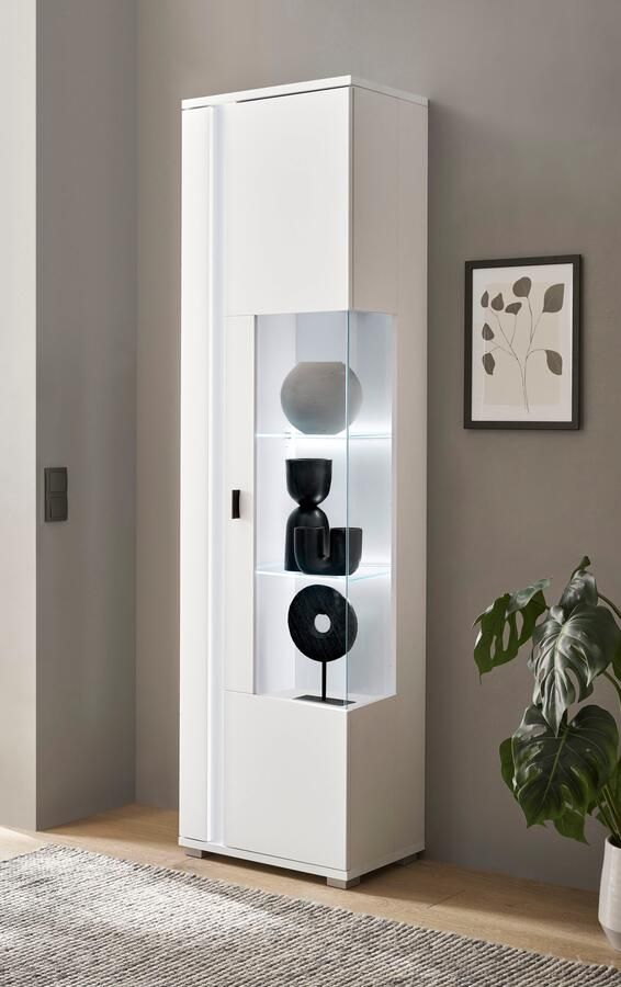 INOSIGN Vitrinekast Long Island in moderne trendkleur inclusief verticale verlichting breedte 55 cm (1 stuk) - Foto 6