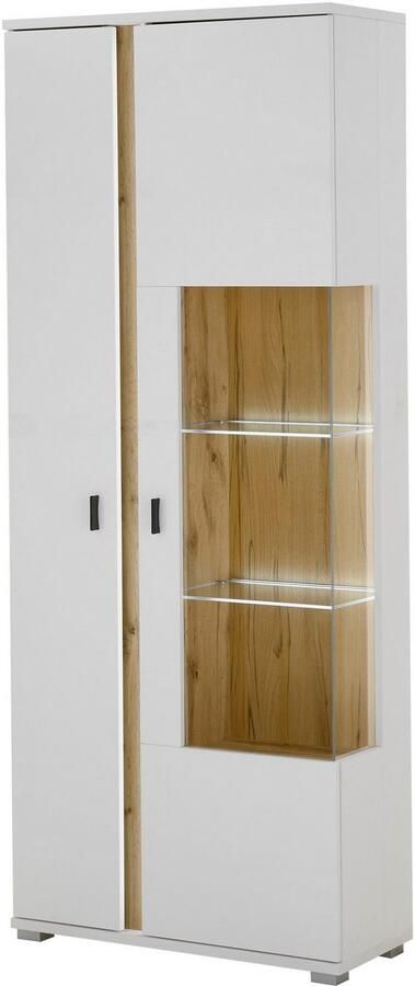 INOSIGN Vitrinekast LONG ISLAND opberghangkast in moderne trendkleur inclusief verticale verlichting breedte 80 cm (1 stuk) - Foto 3