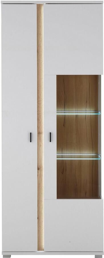 INOSIGN Vitrinekast LONG ISLAND opberghangkast in moderne trendkleur inclusief verticale verlichting breedte 80 cm (1 stuk) - Foto 4