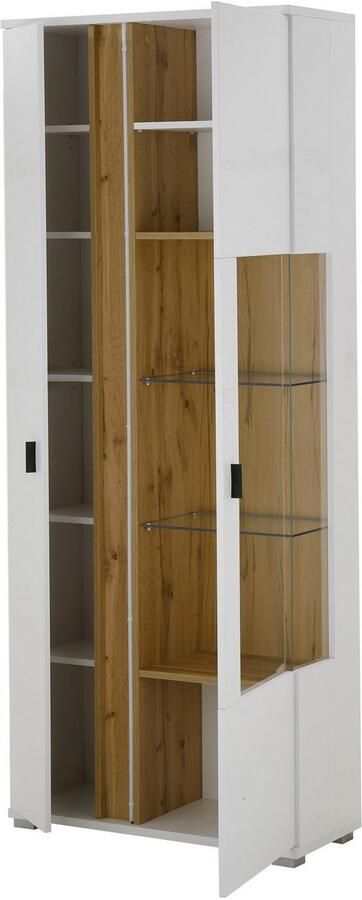 INOSIGN Vitrinekast LONG ISLAND opberghangkast in moderne trendkleur inclusief verticale verlichting breedte 80 cm (1 stuk) - Foto 5