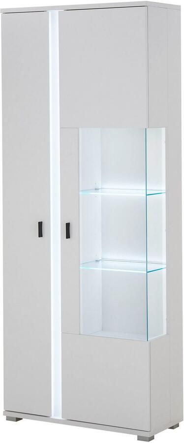 INOSIGN Vitrinekast LONG ISLAND opberghangkast in moderne trendkleur inclusief verticale verlichting breedte 80 cm (1 stuk) - Foto 3