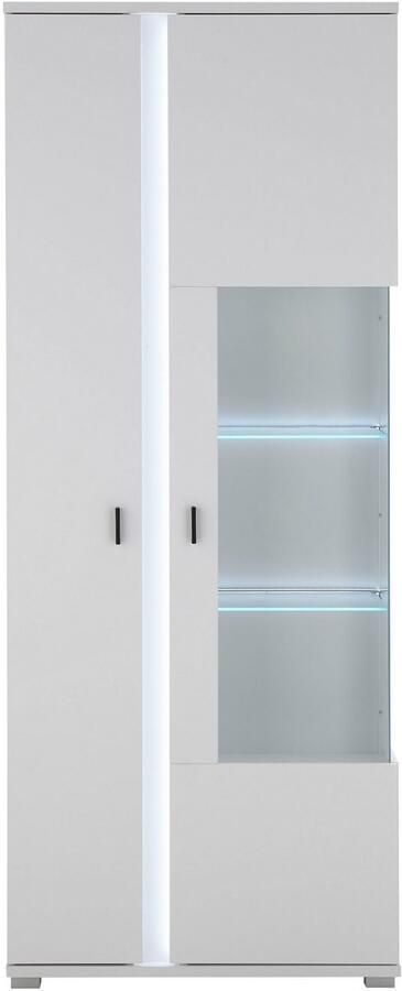 INOSIGN Vitrinekast LONG ISLAND opberghangkast in moderne trendkleur inclusief verticale verlichting breedte 80 cm (1 stuk) - Foto 4