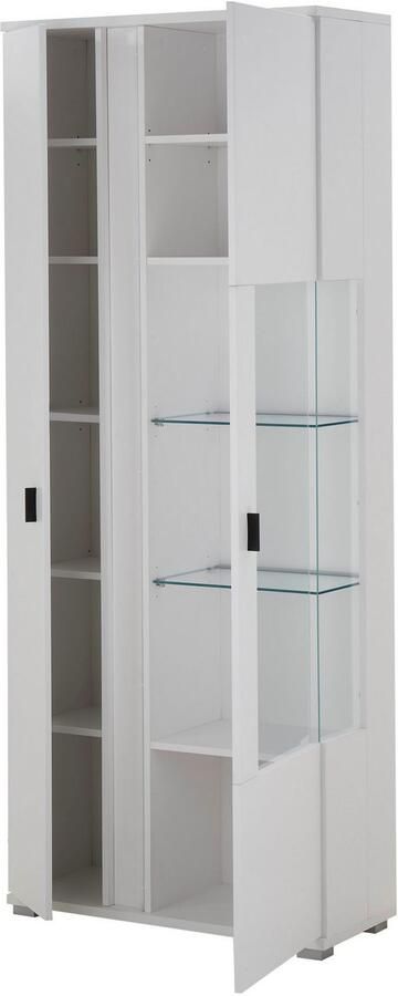 INOSIGN Vitrinekast LONG ISLAND opberghangkast in moderne trendkleur inclusief verticale verlichting breedte 80 cm (1 stuk) - Foto 5