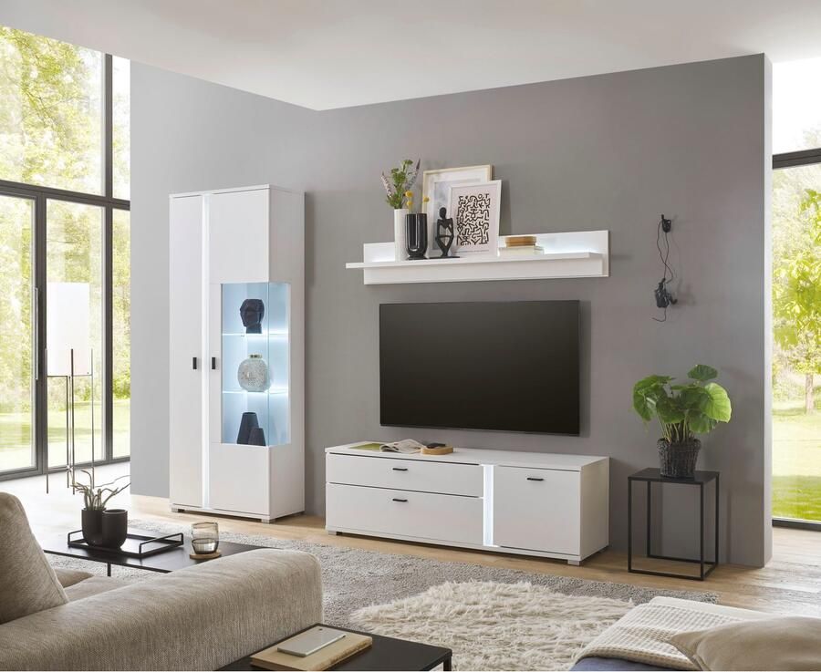 INOSIGN Wandrek Long Island in moderne trendkleur inclusief verlichting