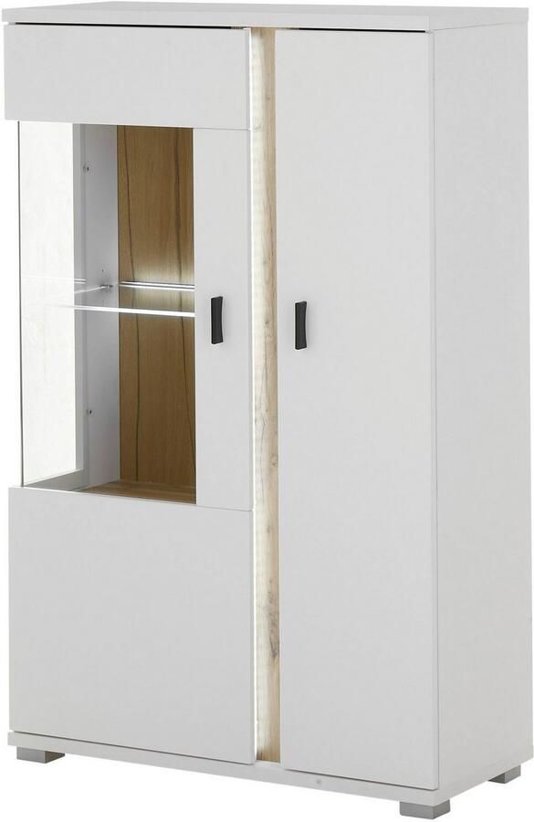 INOSIGN Vitrinekast LONG ISLAND opberghangkast in moderne trendkleur inclusief verticale verlichting breedte 80 cm (1 stuk) - Foto 3