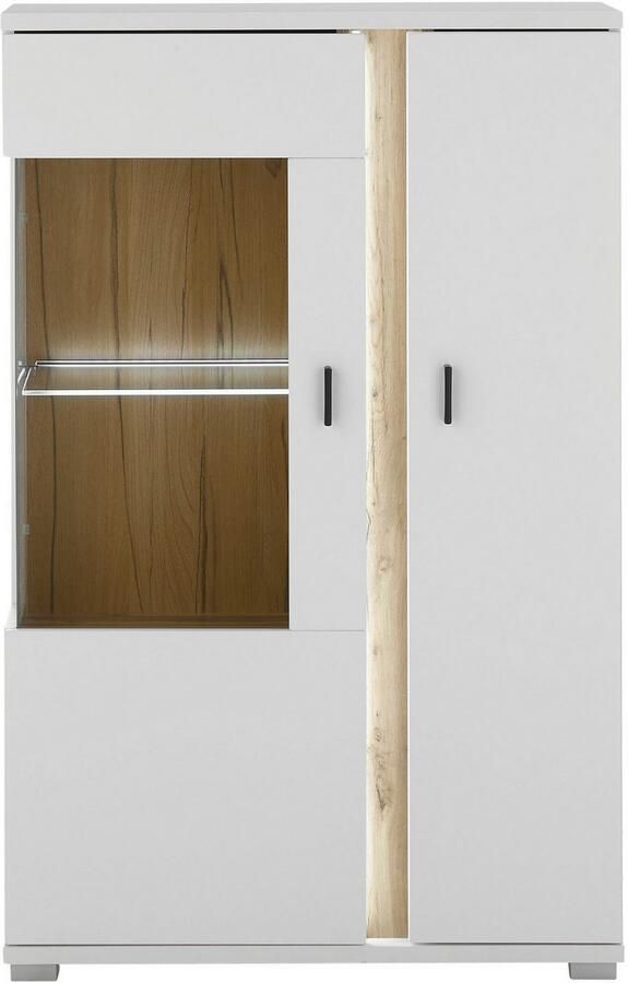 INOSIGN Vitrinekast LONG ISLAND opberghangkast in moderne trendkleur inclusief verticale verlichting breedte 80 cm (1 stuk) - Foto 5