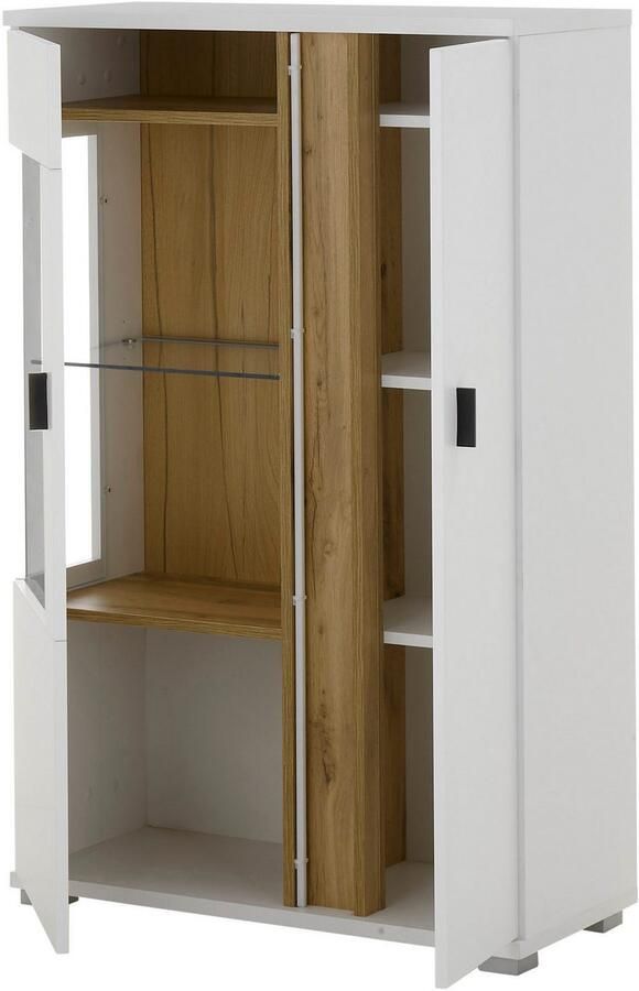 INOSIGN Vitrinekast LONG ISLAND opberghangkast in moderne trendkleur inclusief verticale verlichting breedte 80 cm (1 stuk) - Foto 4