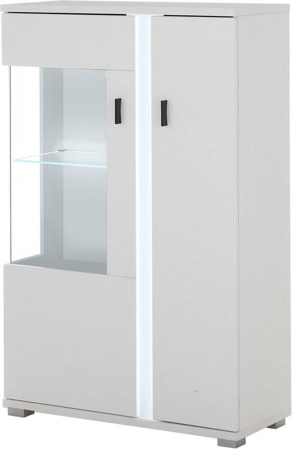 INOSIGN Vitrinekast LONG ISLAND opberghangkast in moderne trendkleur inclusief verticale verlichting breedte 80 cm (1 stuk) - Foto 3