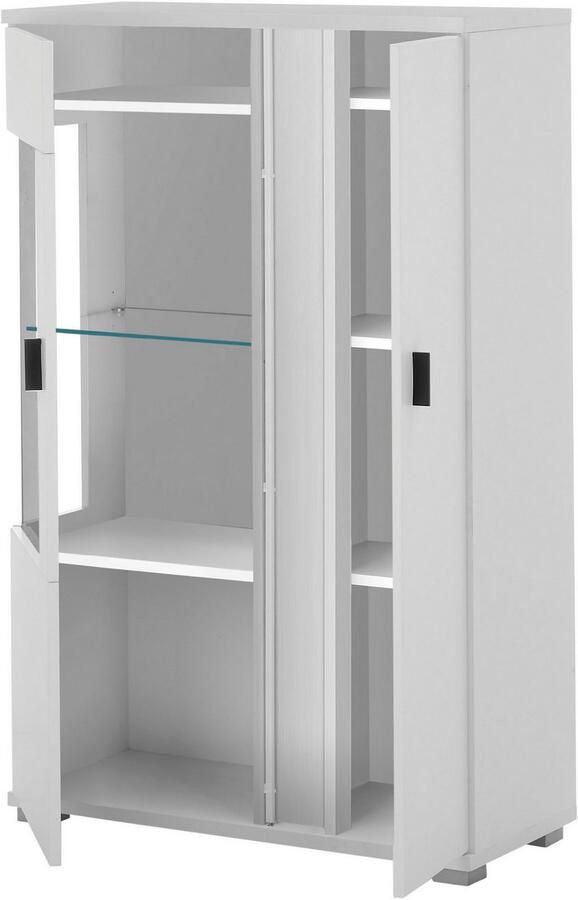 INOSIGN Vitrinekast LONG ISLAND opberghangkast in moderne trendkleur inclusief verticale verlichting breedte 80 cm (1 stuk) - Foto 4