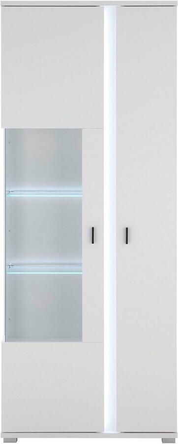 INOSIGN Vitrinekast LONG ISLAND opberghangkast in moderne trendkleur inclusief verticale verlichting breedte 80 cm (1 stuk) - Foto 5