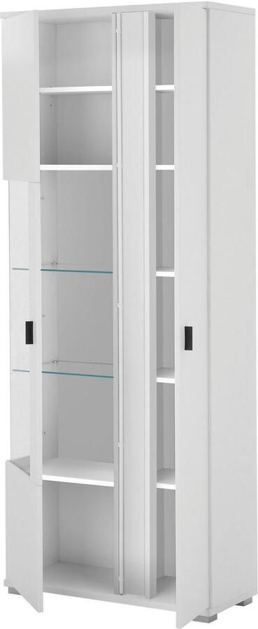 INOSIGN Vitrinekast LONG ISLAND opberghangkast in moderne trendkleur inclusief verticale verlichting breedte 80 cm (1 stuk) - Foto 4