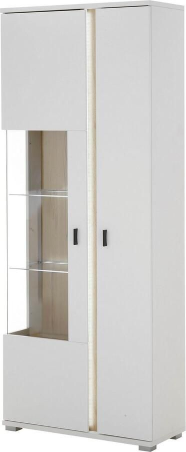 INOSIGN Vitrinekast LONG ISLAND opberghangkast in moderne trendkleur inclusief verticale verlichting breedte 80 cm (1 stuk) - Foto 3