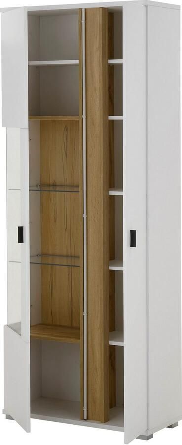 INOSIGN Vitrinekast LONG ISLAND opberghangkast in moderne trendkleur inclusief verticale verlichting breedte 80 cm (1 stuk) - Foto 4