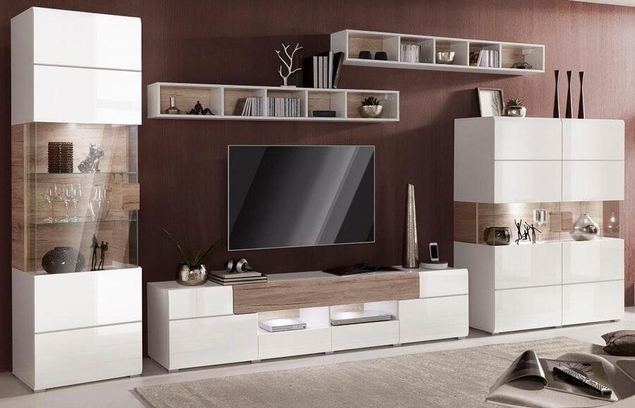 INOSIGN Tv-meubel Toledo breedte 209 cm modieuze TV-kast met decoratief freeswerk - Foto 2