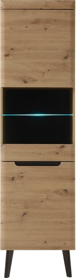 INOSIGN Vitrinekast Torge hoge kast glazen vitrine staande vitrine vitrinekast in drie verschillende kleuren beschikbaar glazen deur & -bodem 53 cm breed (1 stuk) - Foto 10