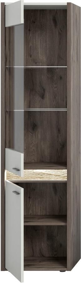 INOSIGN Vitrinekast Treviso Hoogte 198 cm incl. Frontverlichting 2 deuren 2 Glasplanken - Foto 3