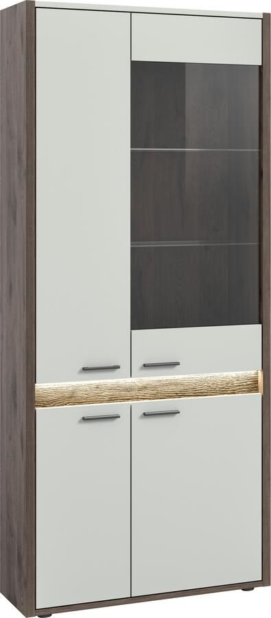 INOSIGN Vitrinekast Treviso Hoogte 198 cm incl. Frontverlichting 4 deuren 2 Glasplanken - Foto 4