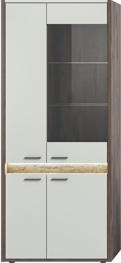 INOSIGN Vitrinekast Treviso Hoogte 198 cm incl. Frontverlichting 4 deuren 2 Glasplanken - Foto 2