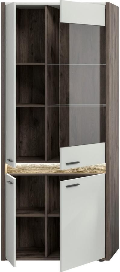 INOSIGN Vitrinekast Treviso Hoogte 198 cm incl. Frontverlichting 4 deuren 2 Glasplanken - Foto 3